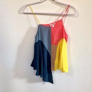 Anthropologie Lilka Vista Colorblock Silk Cami - S
